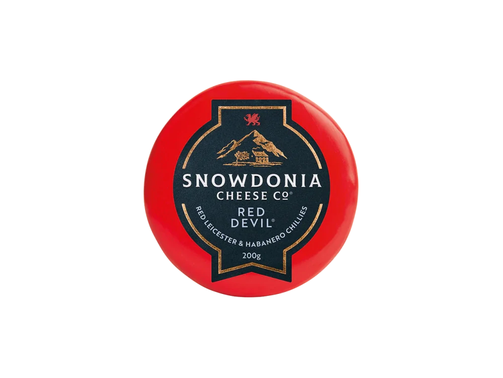 Snowdonia Sýr RED DEVIL, Leicesterský červený sýr s chilli, 200g