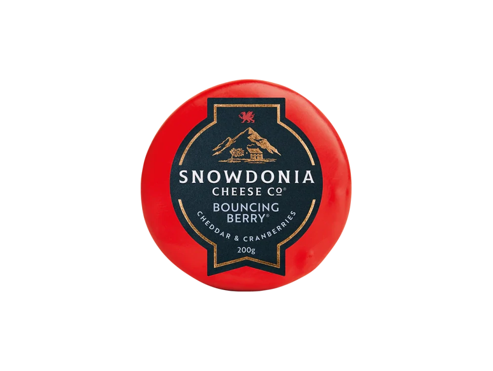 Snowdonia Sýr Cheddar BOUNCING BERRY, s brusinkami, 200g