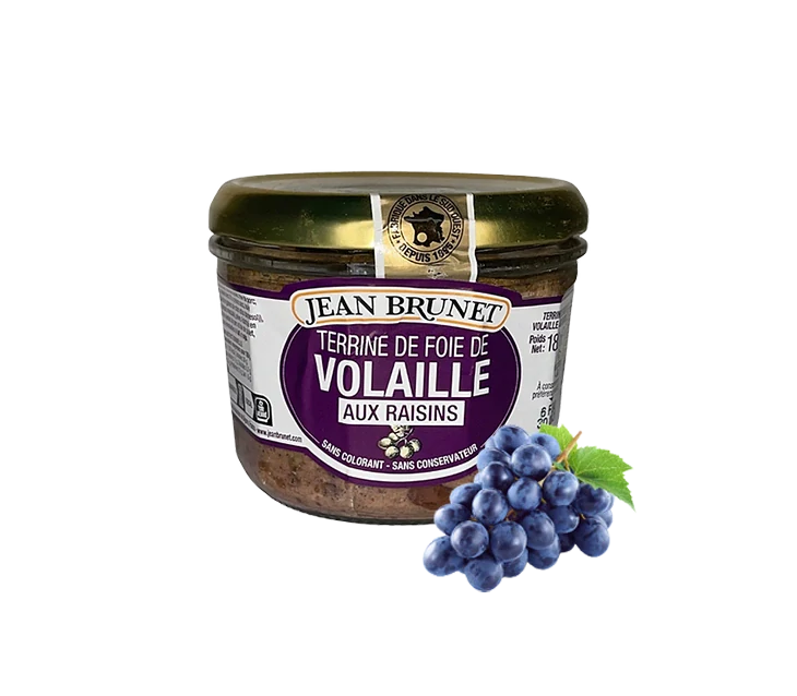 Jean Brunet Kuřecí paštika s rozinkami, 180g