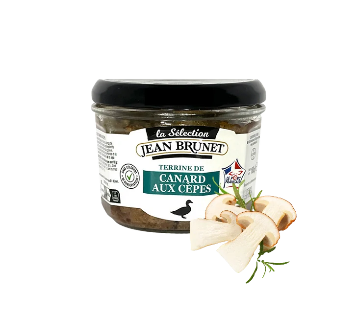 Jean Brunet Kachní paštika s hříbkem, 180g