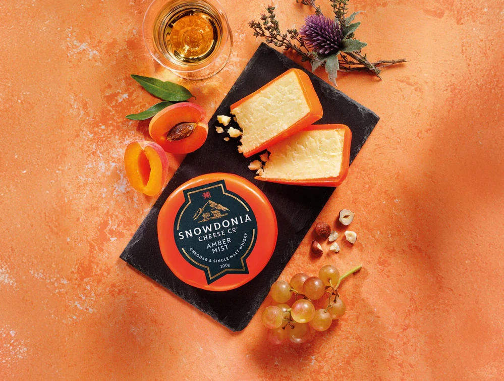 Snowdonia Sýr Cheddar AMBER MIST, s whisky, 200g