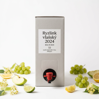 Ryzlink vlašský 2025 BAG IN BOX 3l suché moravské víno, Mikulov