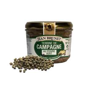 Jean Brunet Farmářská paštika se zeleným pepřem, 180g